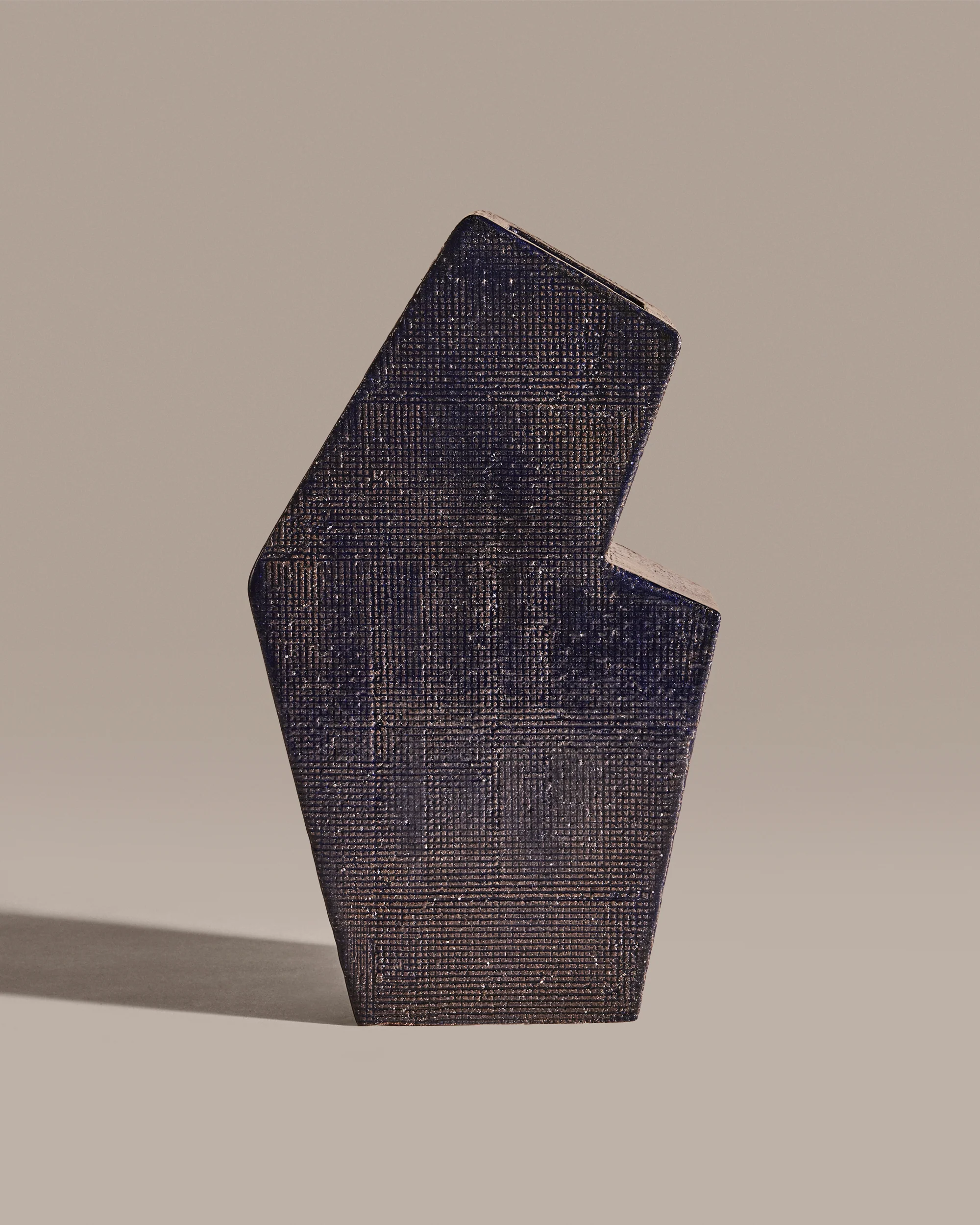 Textured Heptagonal Vase