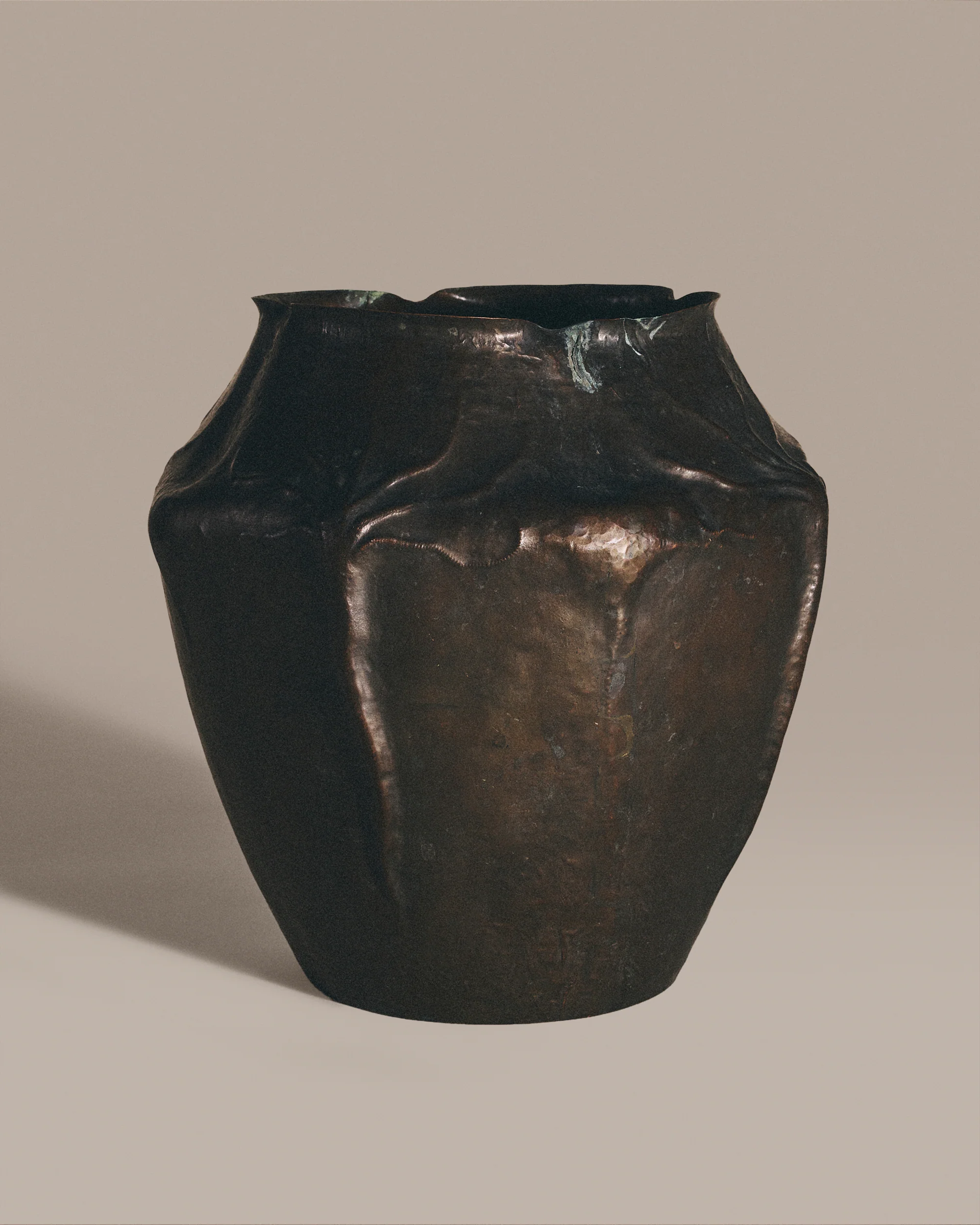 Art Nouveau Copper Vase