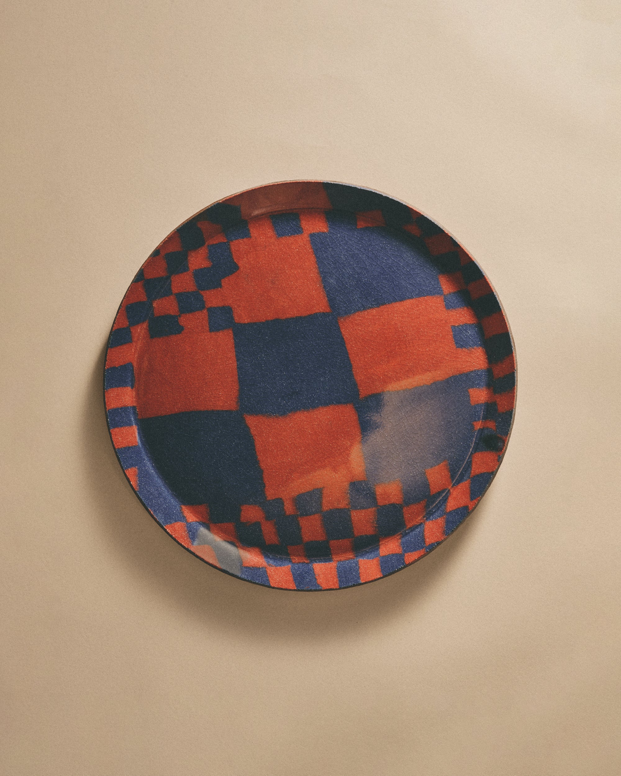 Blue and Red Nerikomi Plate - Image 3