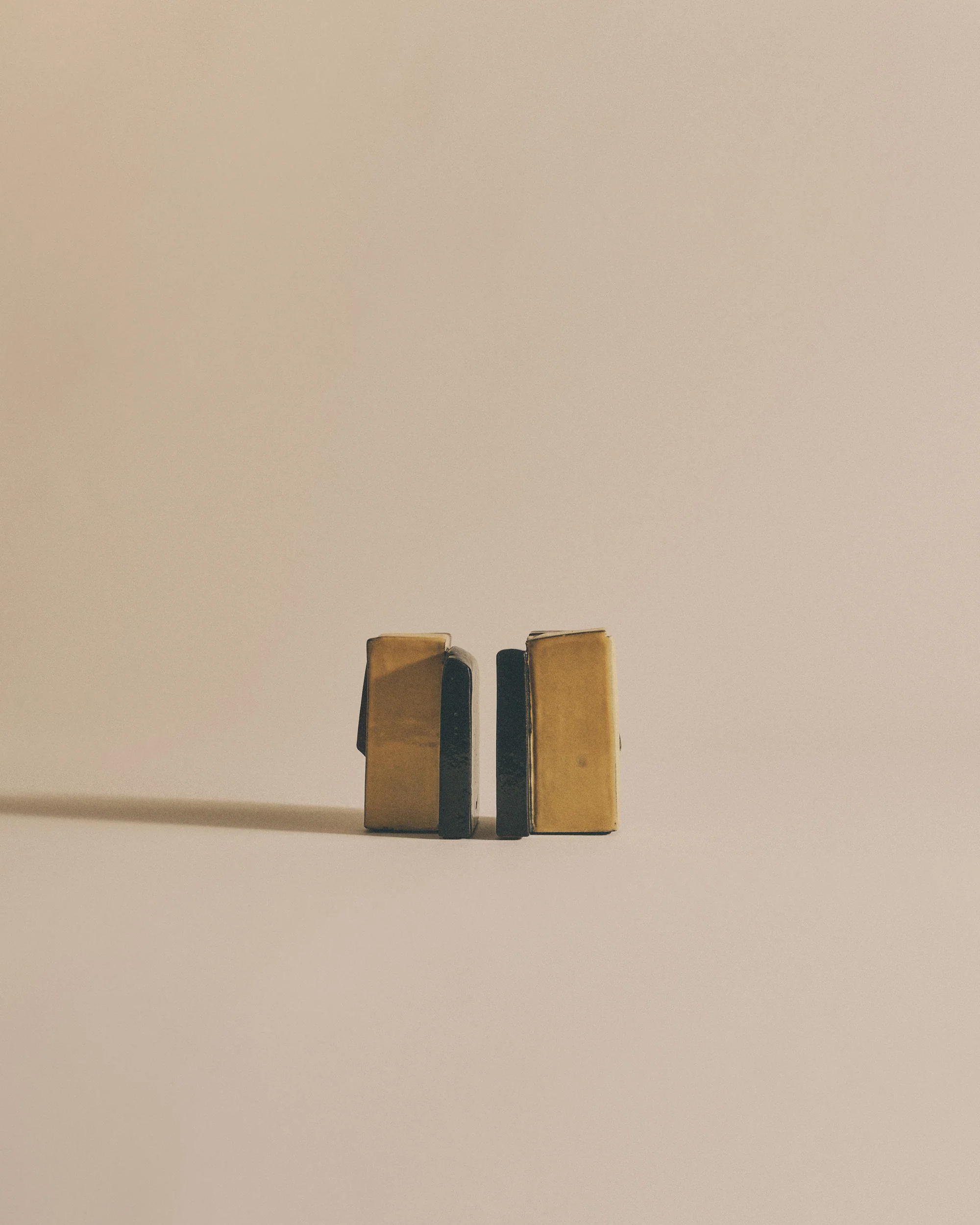 Bordeaux and Yellow Slab Bookends