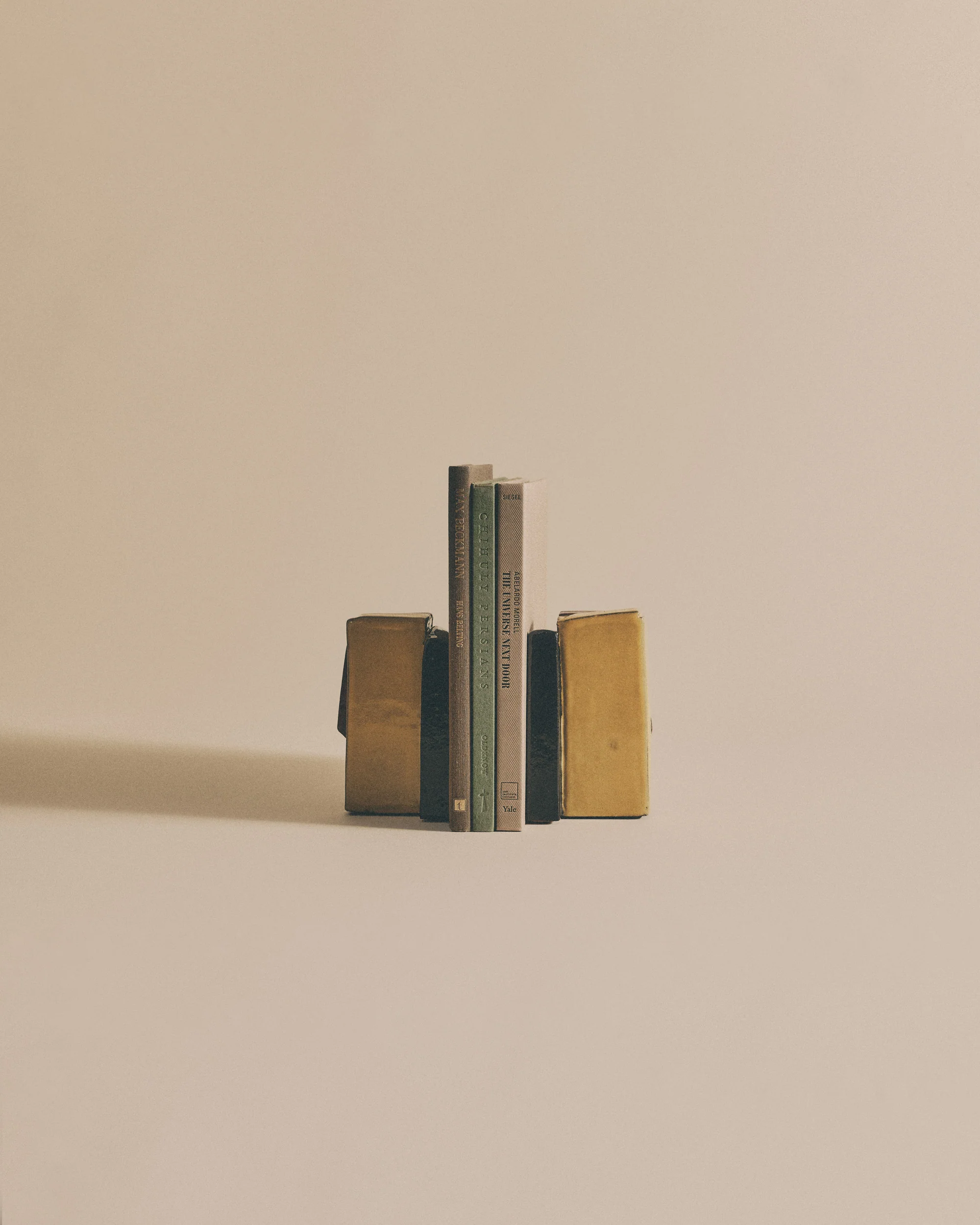 Bordeaux and Yellow Slab Bookends - Image 2