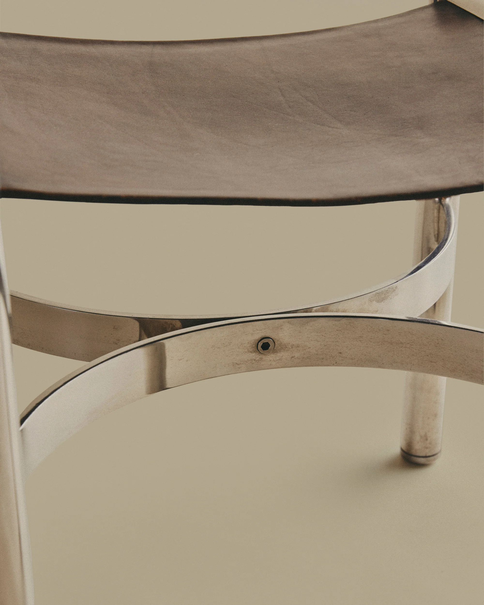Leather and Metal Chairs - Image 2