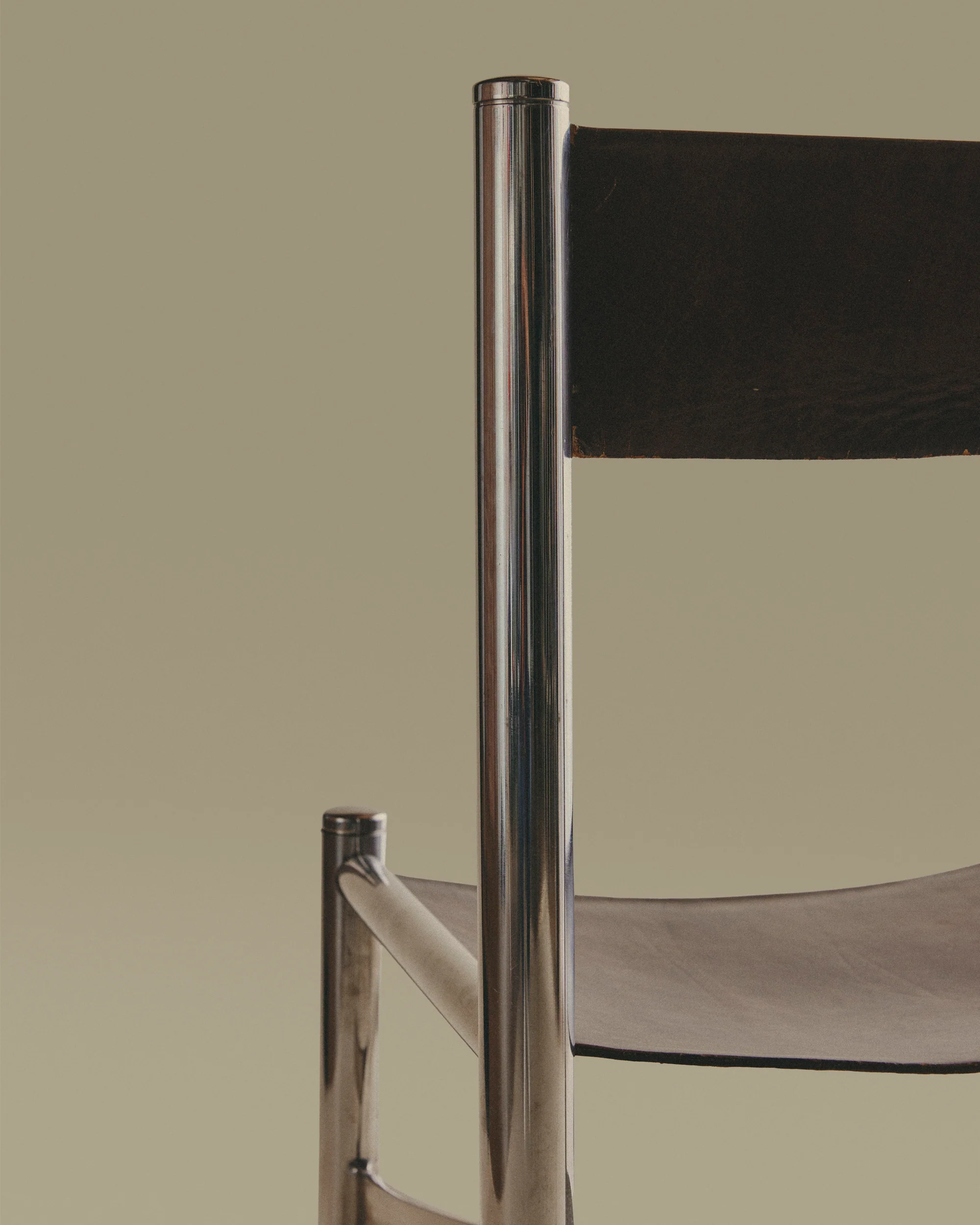 Leather and Metal Chairs - Image 4