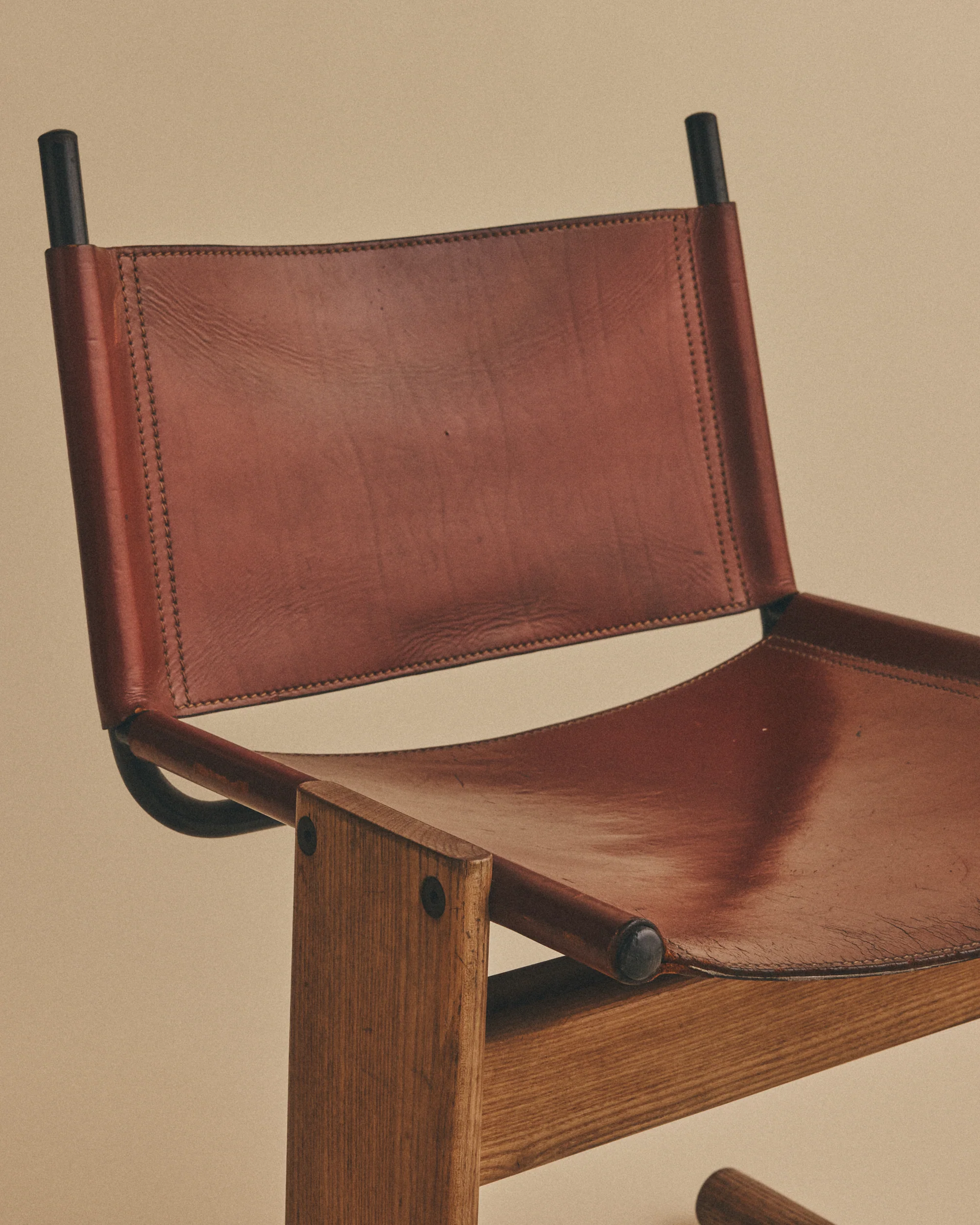 Leather Sled Chairs - Image 5