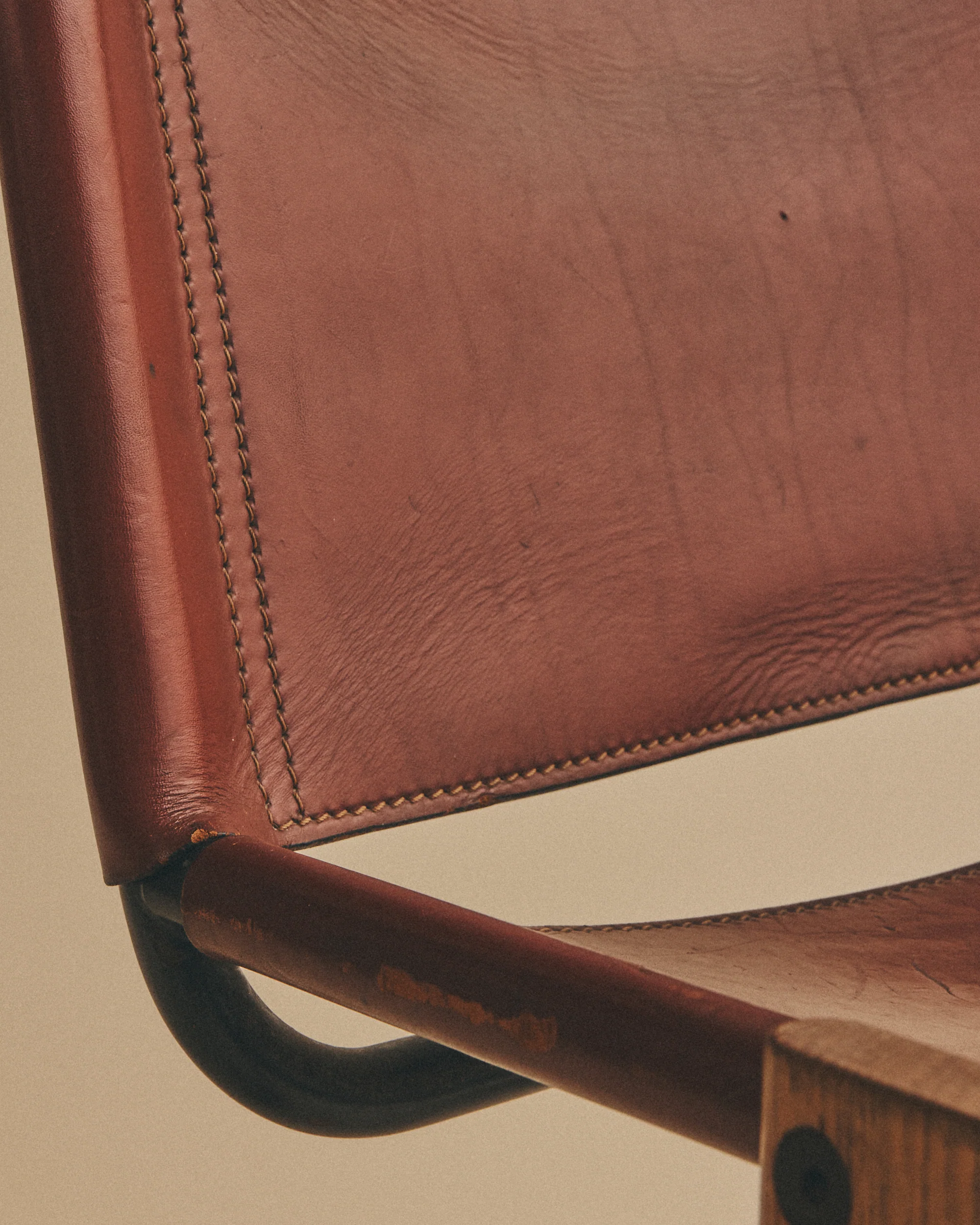 Leather Sled Chairs - Image 6