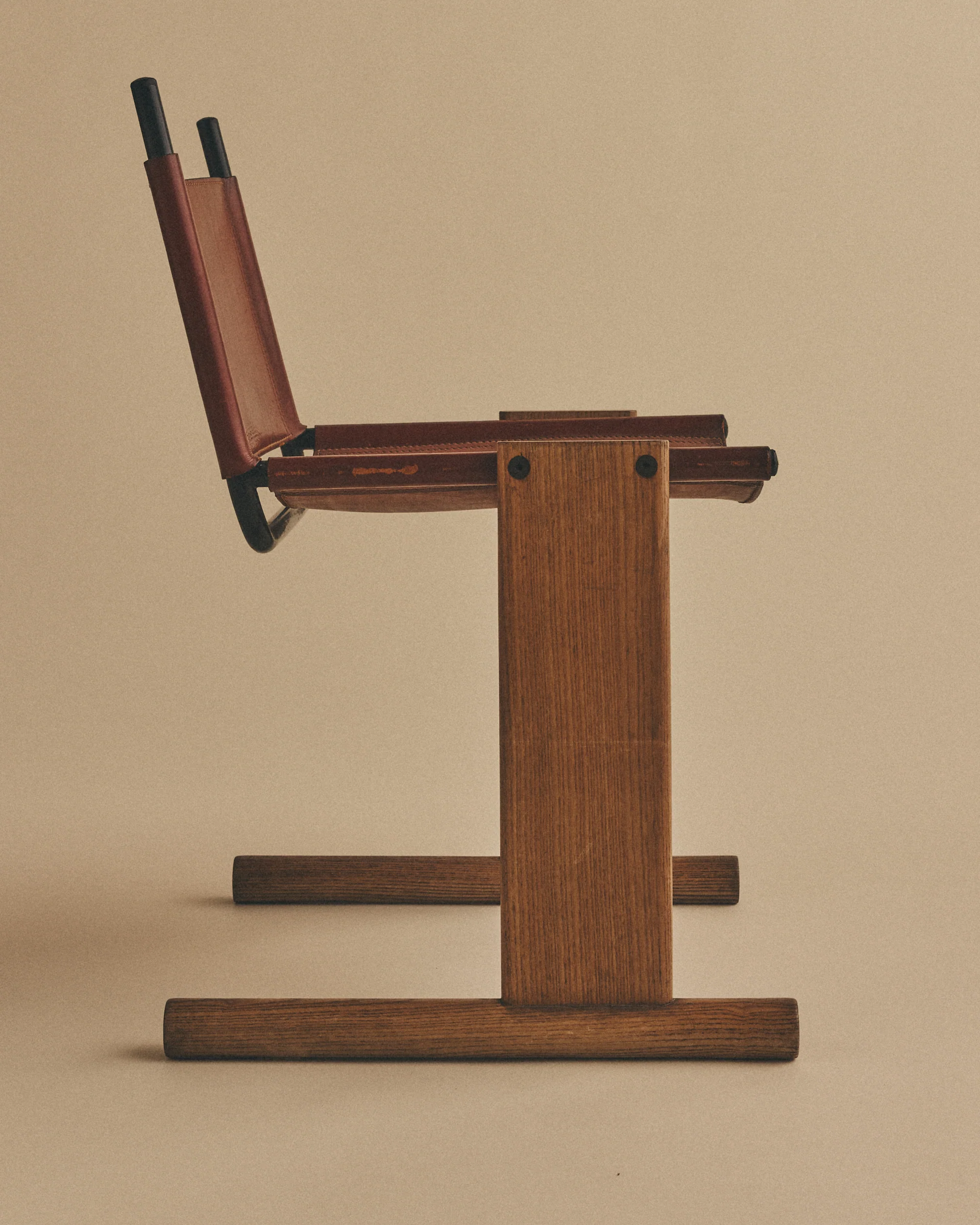 Leather Sled Chairs - Image 7