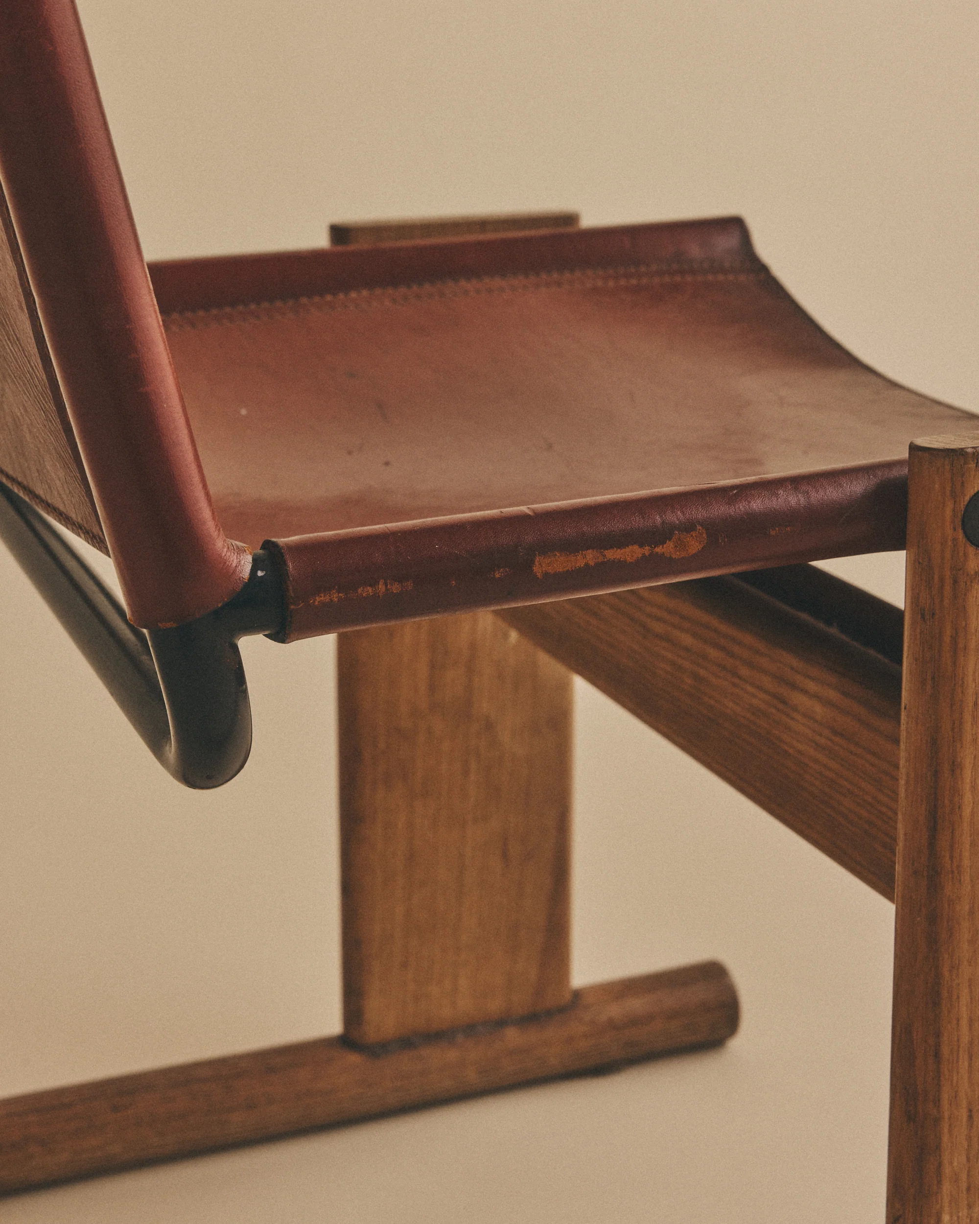 Leather Sled Chairs - Image 8