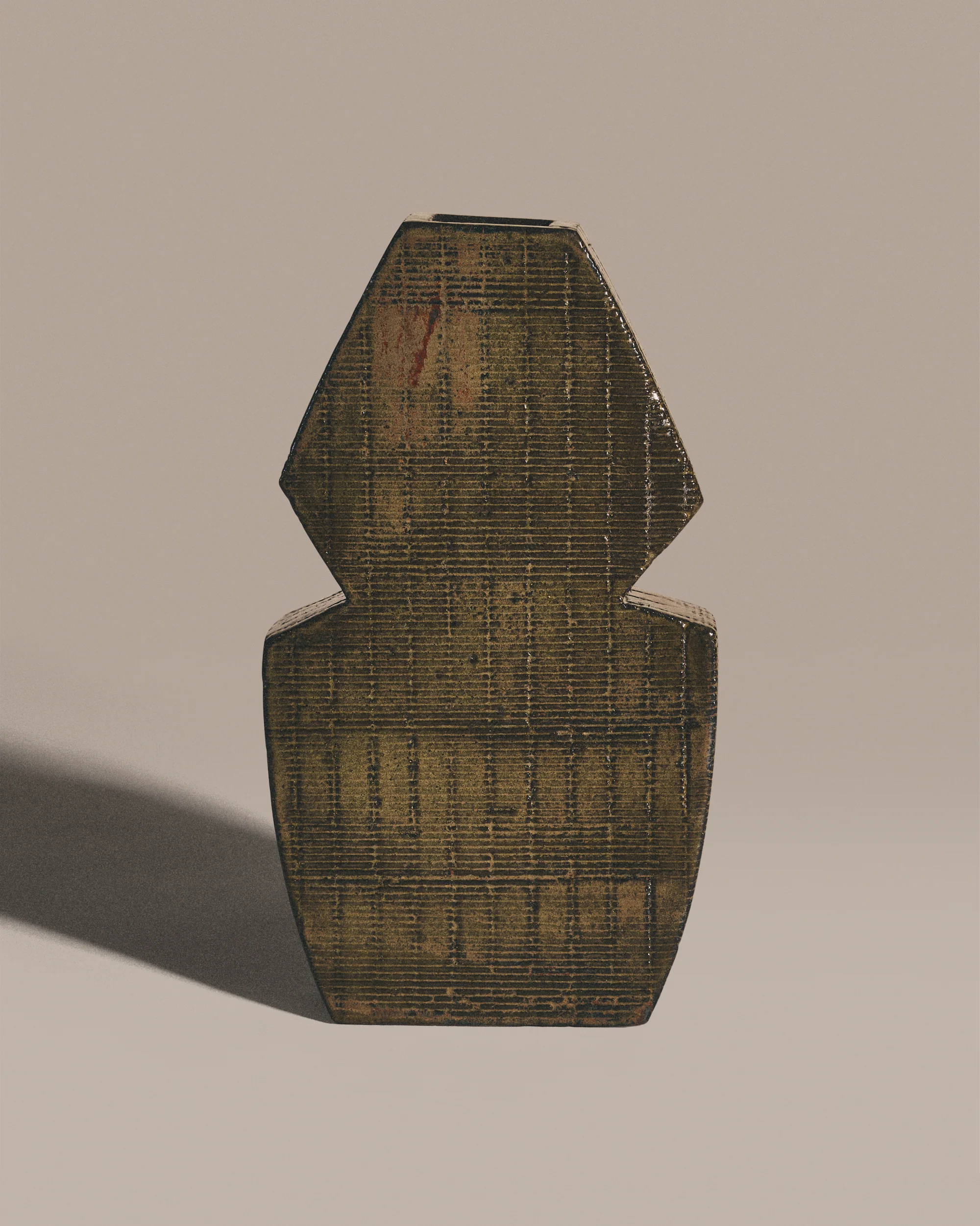 Mossy Stacked Vase