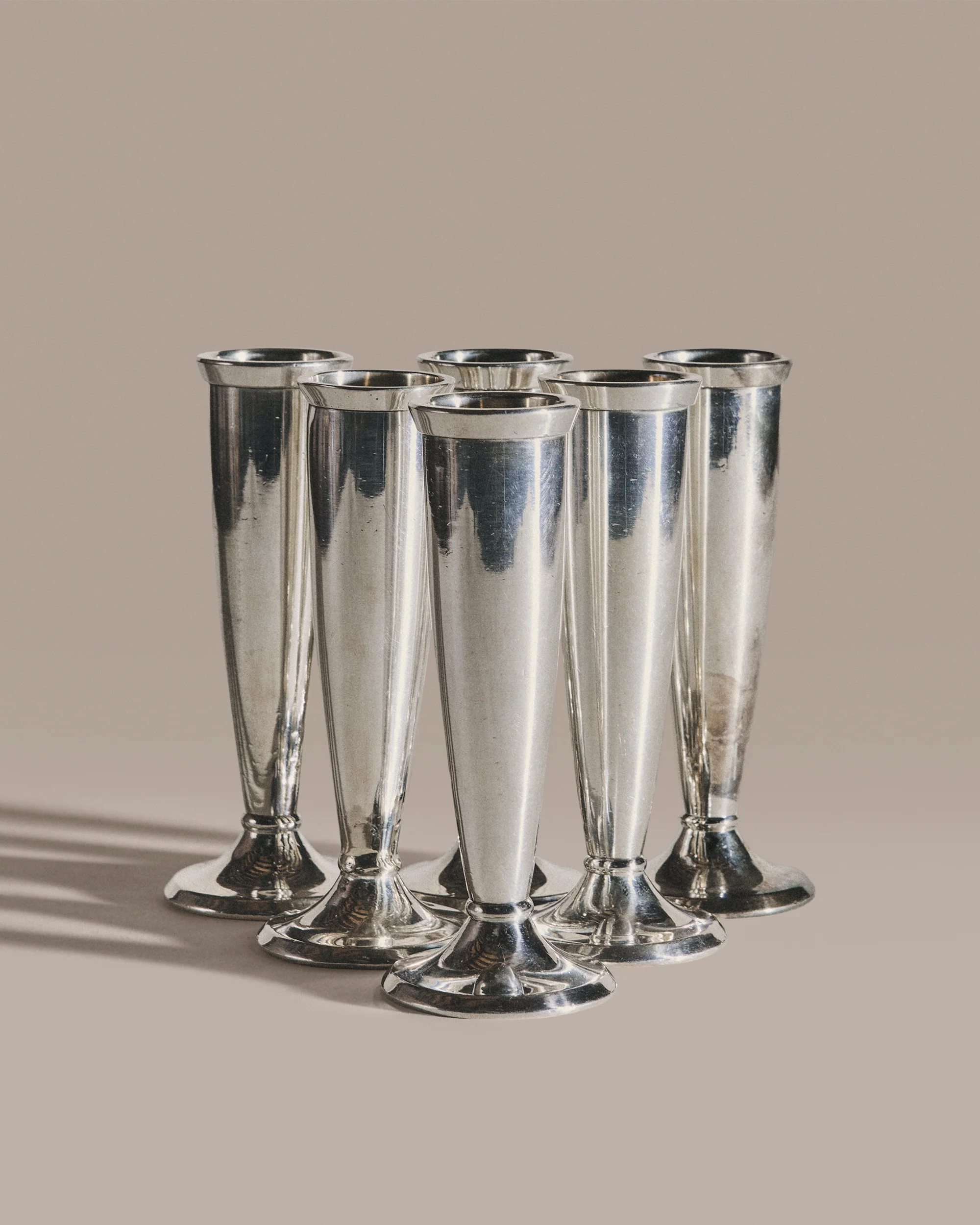 Silver Bud Vases - Image 2