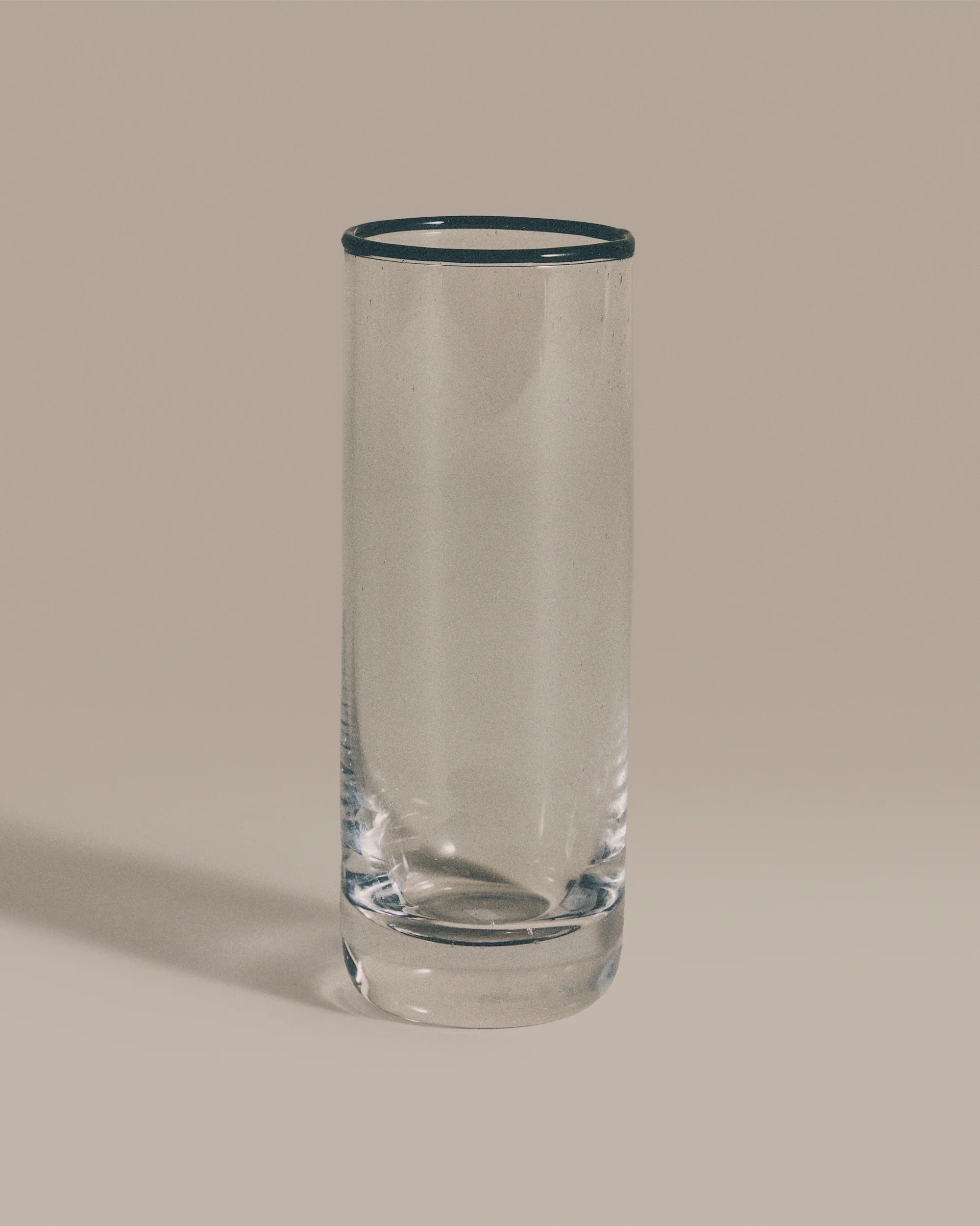 SR Bubble Glass Black Rim, Drinking Tall