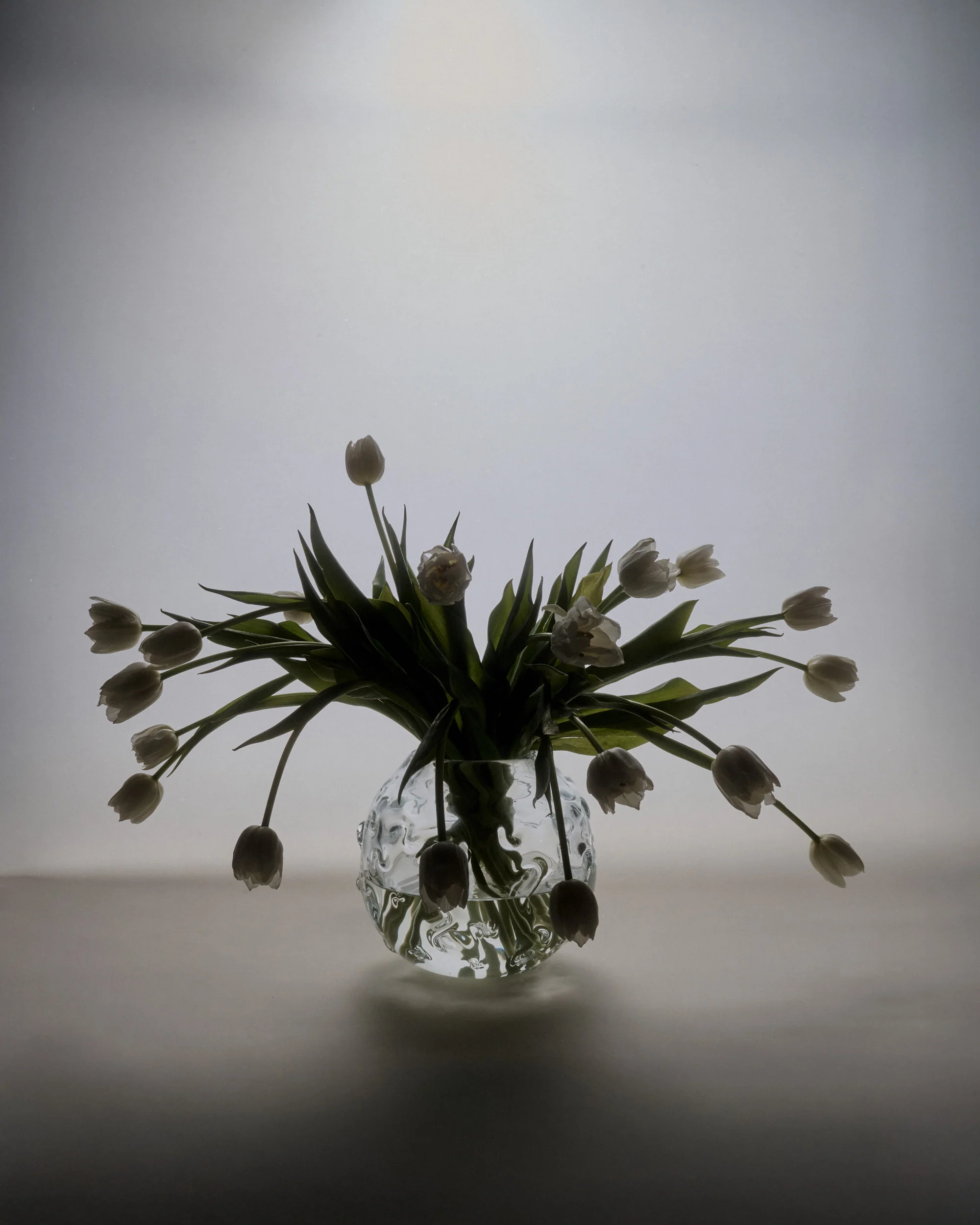 SR Vintage Glass Vase Clear - Image 2