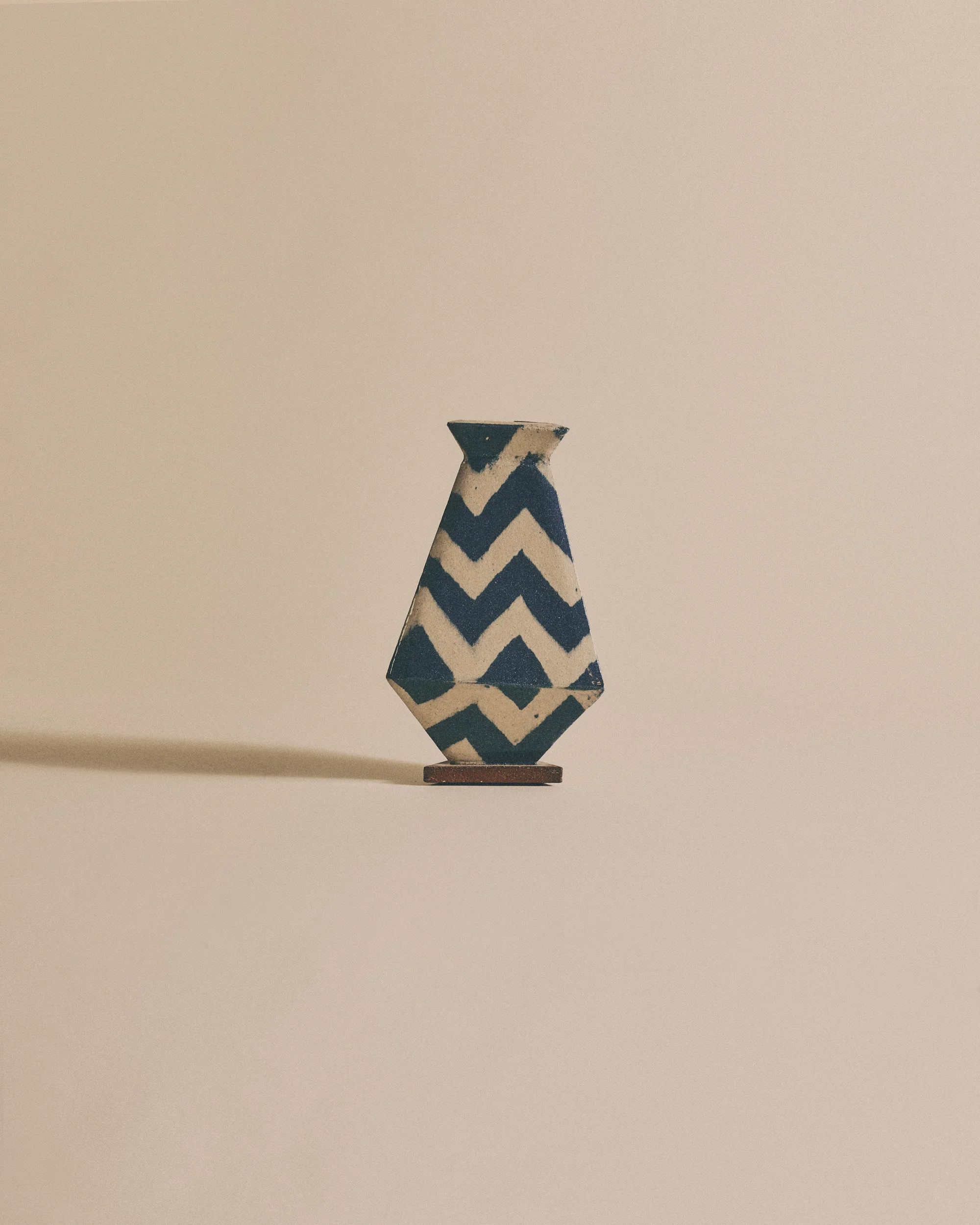 Triangular Zig Zag Vase