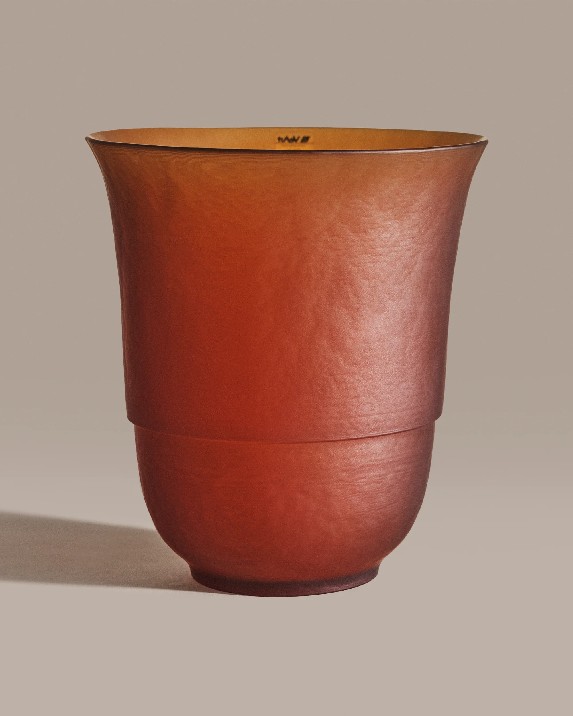 Amber Glass Vase